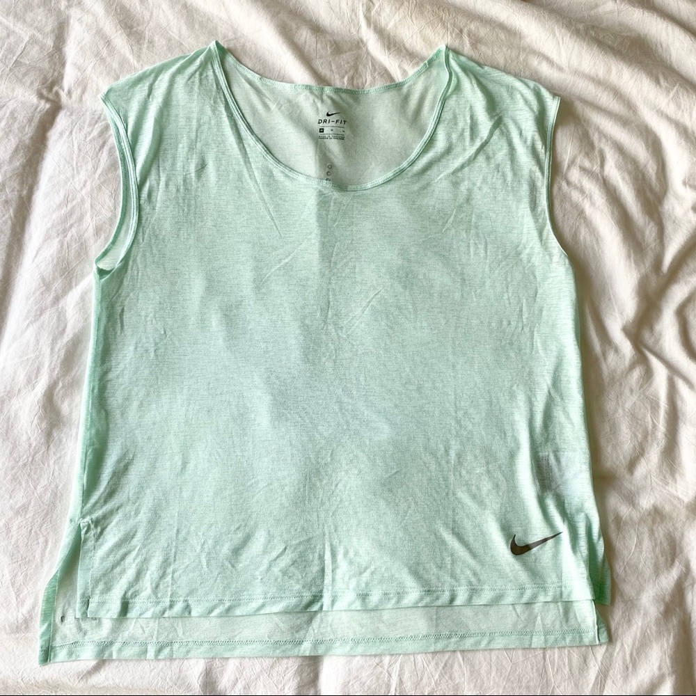 Nike Dri-Fit Sheer Mint Workout/Active Tank